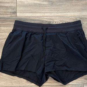 North face black athletic shorts